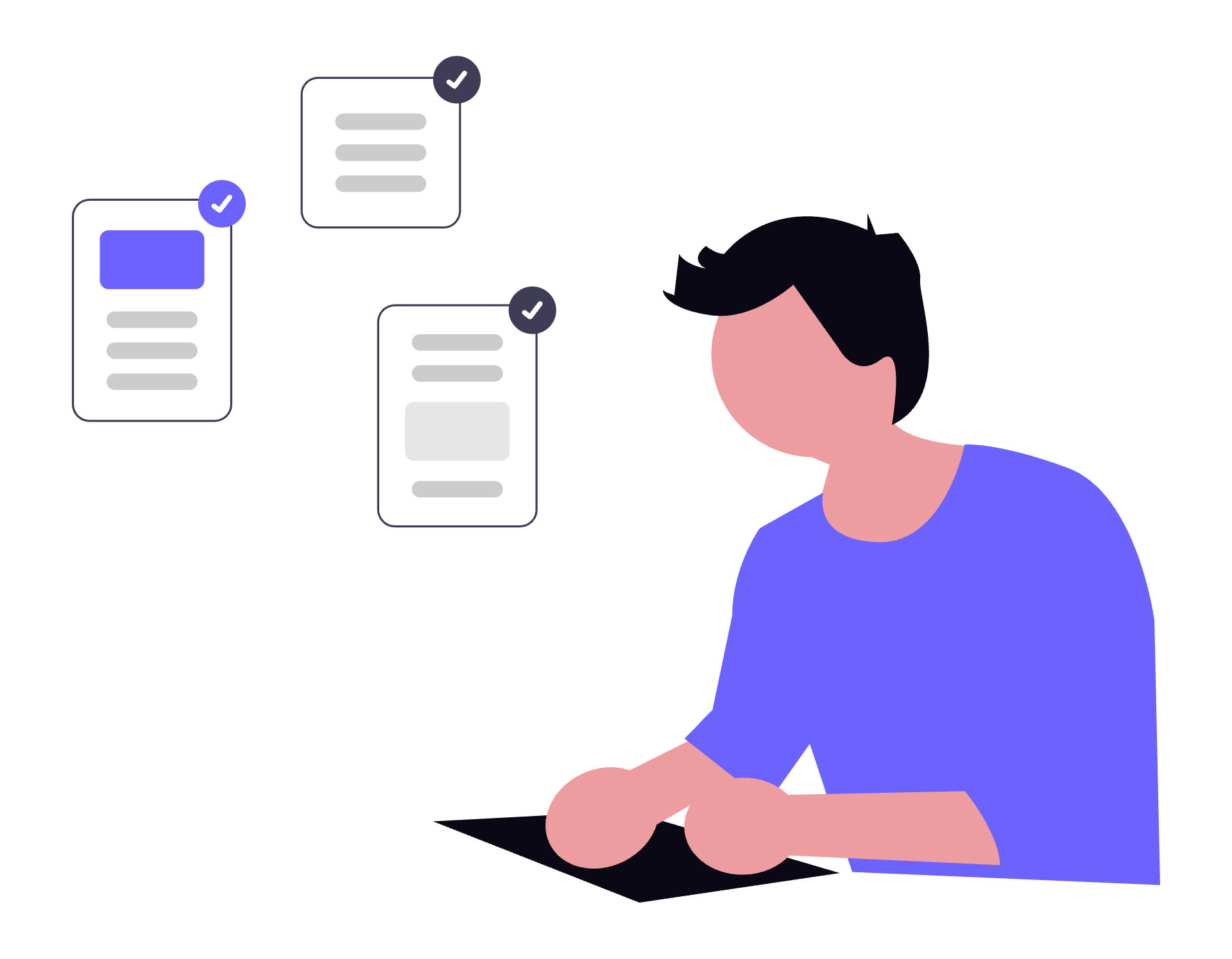 Imagine AI manager workflow graphic showing live visibility and team standards.